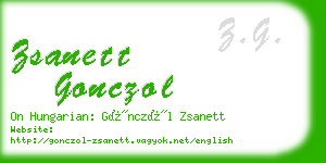 zsanett gonczol business card